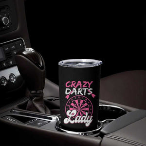 Crazy Darts Lady Bullseye Dart Shooting Tumbler Cup Female Dartist Gift TS12 Print Your Wear
