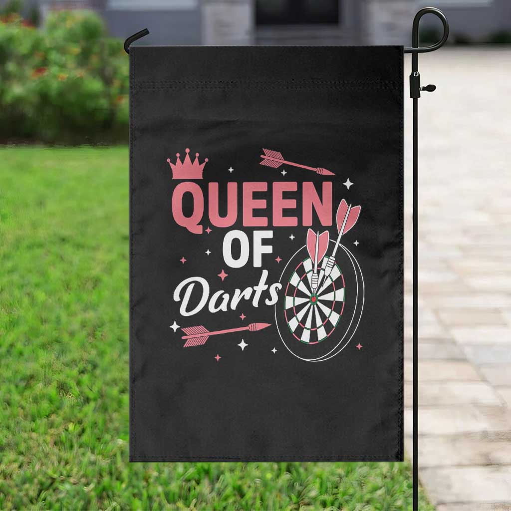Queen Of Darts Bullseye Shooter Garden Flag Female Dartist Gift TS12 Print Your Wear