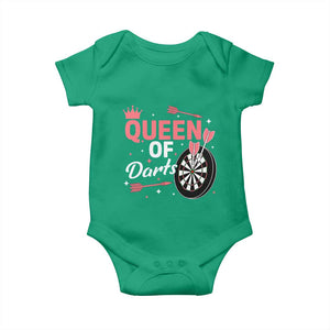 Queen Of Darts Bullseye Shooter Baby Onesie Female Dartist Gift TS12 Irish Green Print Your Wear