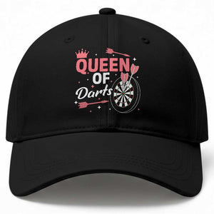 Queen Of Darts Bullseye Shooter Baseball Cap Female Dartist Gift TS12 Print Your Wear