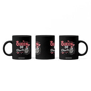 Queen Of Darts Bullseye Shooter Coffee Mug Female Dartist Gift TS12 Print Your Wear