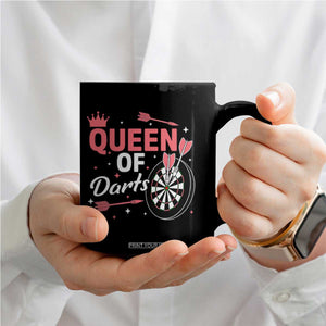 Queen Of Darts Bullseye Shooter Coffee Mug Female Dartist Gift TS12 Print Your Wear
