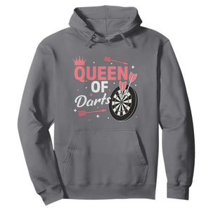 Queen Of Darts Bullseye Shooter Hoodie Female Dartist Gift TS12 Charcoal Print Your Wear