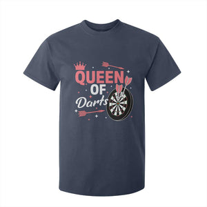 Queen Of Darts Bullseye Shooter T Shirt For Kid Female Dartist Gift TS12 Navy Print Your Wear
