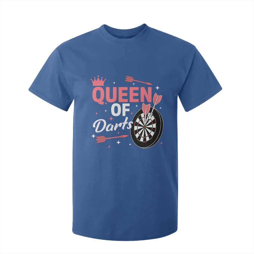 Queen Of Darts Bullseye Shooter T Shirt For Kid Female Dartist Gift TS12 Royal Blue Print Your Wear