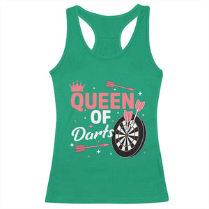Queen Of Darts Bullseye Shooter Racerback Tank Top Female Dartist Gift TS12 Irish Green Print Your Wear