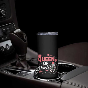 Queen Of Darts Bullseye Shooter Skinny Tumbler Female Dartist Gift TS12 Print Your Wear