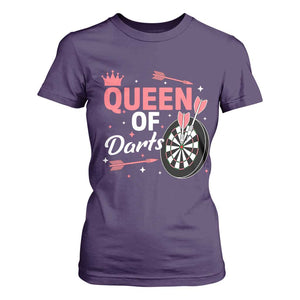 Queen Of Darts Bullseye Shooter T Shirt For Women Female Dartist Gift TS12 Purple Print Your Wear