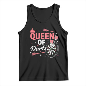 Queen Of Darts Bullseye Shooter Tank Top Female Dartist Gift TS12 Black Print Your Wear