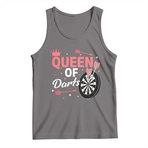 Queen Of Darts Bullseye Shooter Tank Top Female Dartist Gift TS12 Deep Heather Print Your Wear