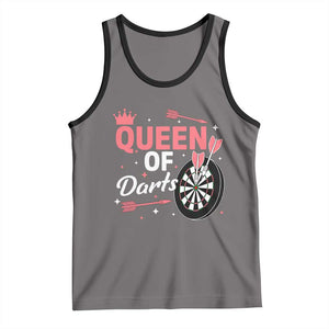 Queen Of Darts Bullseye Shooter Tank Top Female Dartist Gift TS12 Deep Heather Black Print Your Wear