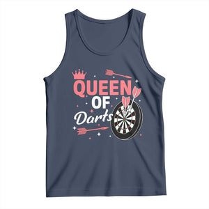 Queen Of Darts Bullseye Shooter Tank Top Female Dartist Gift TS12 Navy Print Your Wear