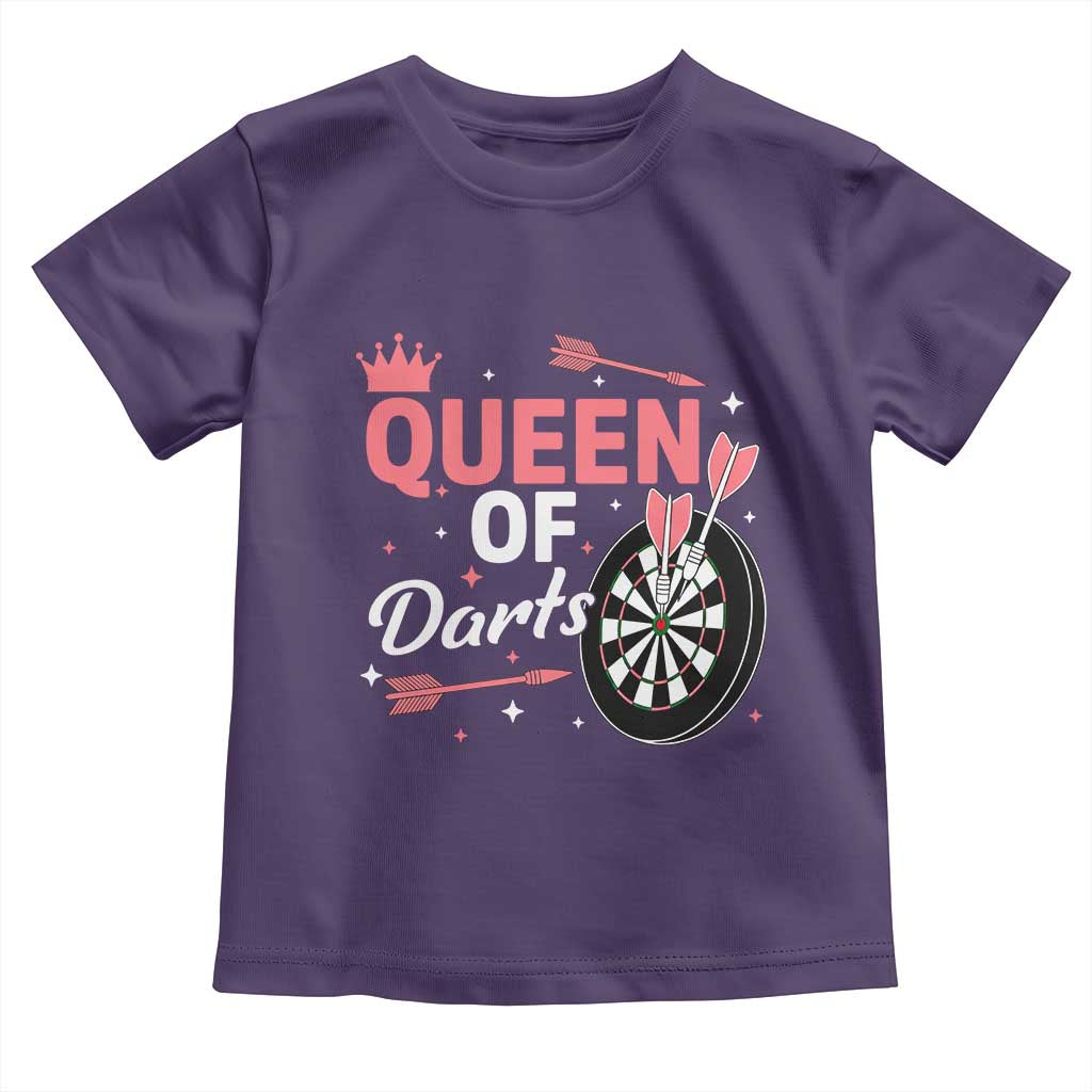 Queen Of Darts Bullseye Shooter Toddler T Shirt Female Dartist Gift TS12 Purple Print Your Wear