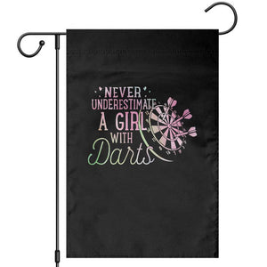 Never Underestimate A Girl With Dart Garden Flag Sports Lover Gift TS12 Black Print Your Wear