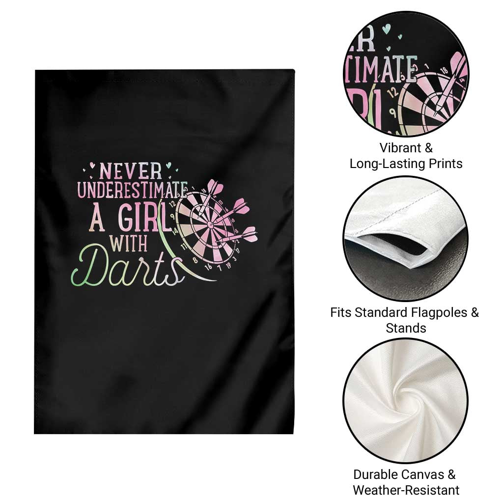Never Underestimate A Girl With Dart Garden Flag Sports Lover Gift TS12 Print Your Wear