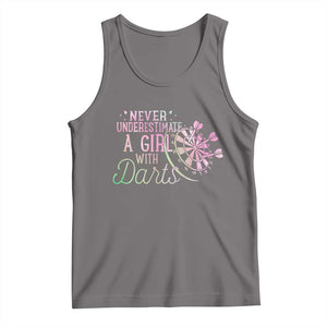 Never Underestimate A Girl With Dart Tank Top Sports Lover Gift TS12 Deep Heather Print Your Wear