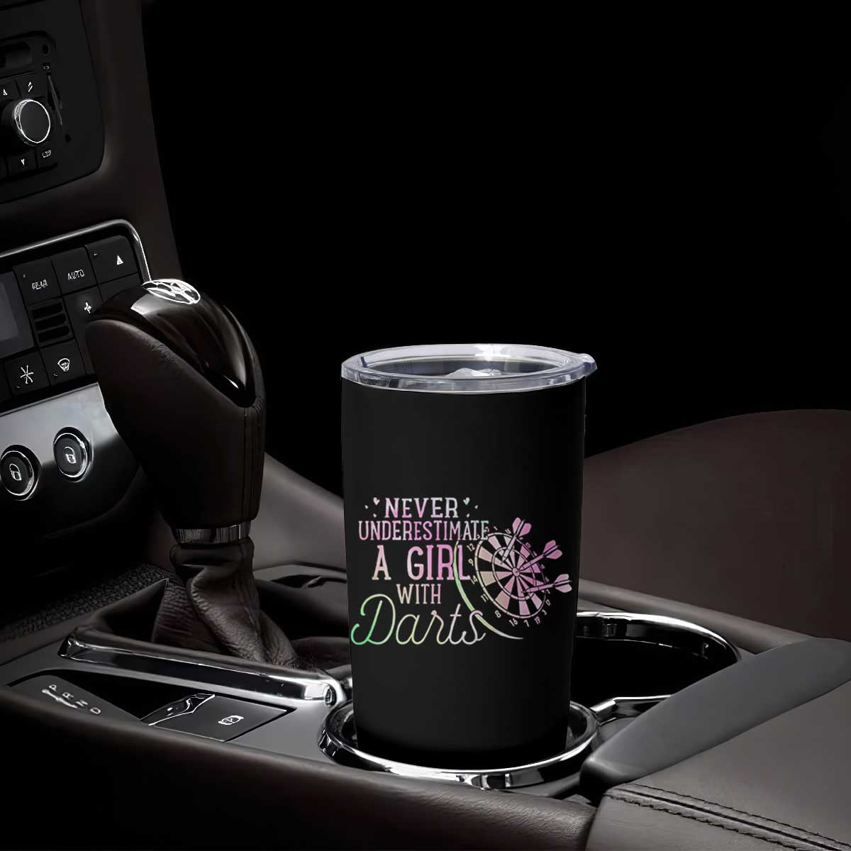 Never Underestimate A Girl With Dart Tumbler Cup Sports Lover Gift TS12 Print Your Wear