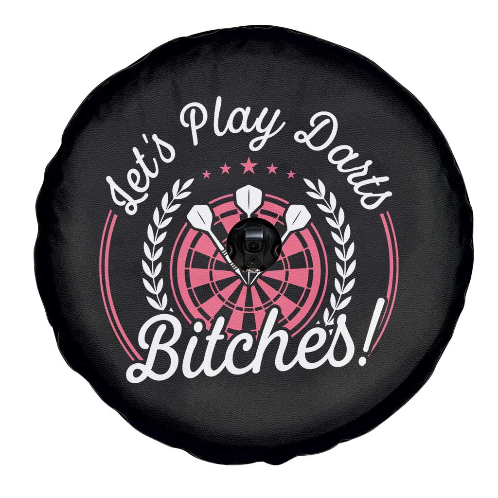 Lets Play Darts Bitches Spare Tire Cover Funny Female Dartist Gift TS12 Print Your Wear