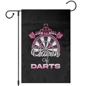 Queen Of Darts Garden Flag Funny Dart Gift For Women TS12 Black Print Your Wear