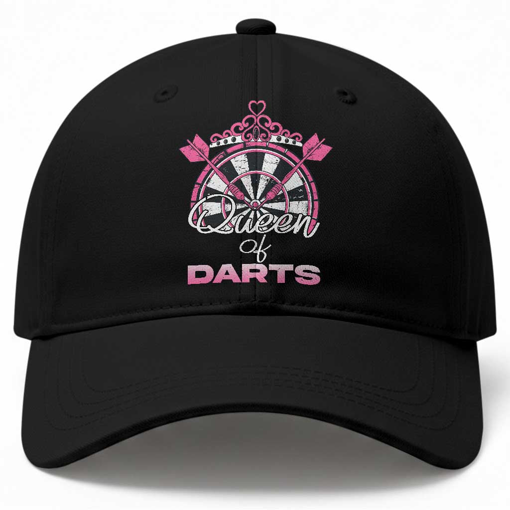Queen Of Darts Baseball Cap Funny Dart Gift For Women TS12 Print Your Wear