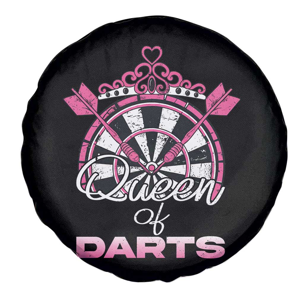 Queen Of Darts Spare Tire Cover Funny Dart Gift For Women TS12 Print Your Wear