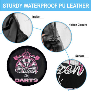 Queen Of Darts Spare Tire Cover Funny Dart Gift For Women TS12 Print Your Wear