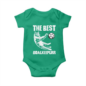 The Best Cat Goalkeeper Baby Onesie Soccer Player Gift TS12 Irish Green Print Your Wear