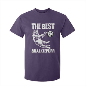 The Best Cat Goalkeeper T Shirt For Kid Soccer Player Gift TS12 Purple Print Your Wear