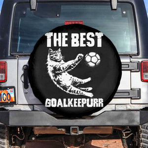 The Best Cat Goalkeeper Spare Tire Cover Soccer Player Gift TS12 No hole Black Print Your Wear