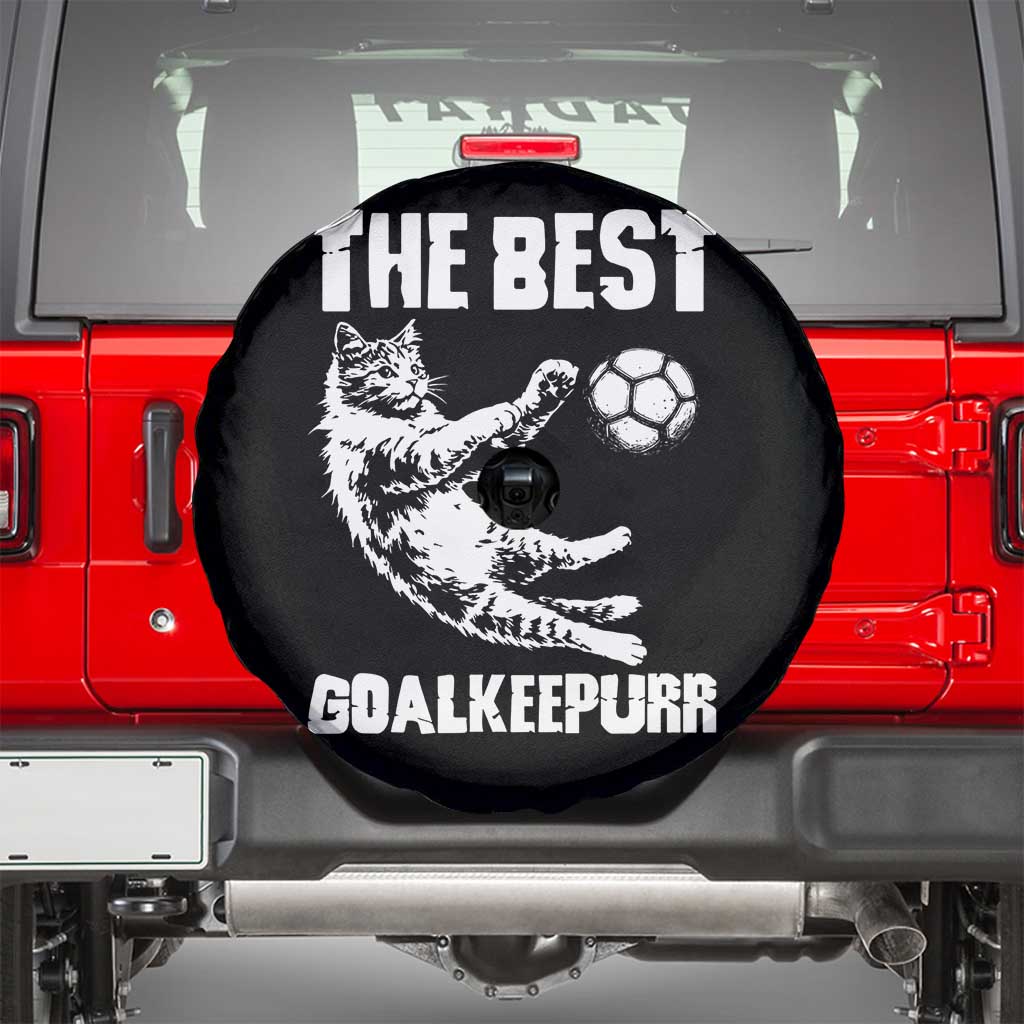 The Best Cat Goalkeeper Spare Tire Cover Soccer Player Gift TS12 Black Print Your Wear