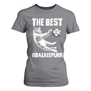 The Best Cat Goalkeeper T Shirt For Women Soccer Player Gift TS12 Charcoal Print Your Wear