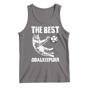 The Best Cat Goalkeeper Tank Top Soccer Player Gift TS12 Deep Heather Print Your Wear