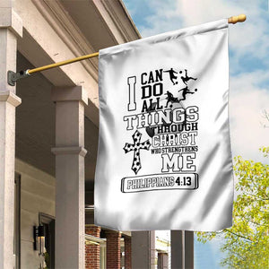 Soccer Christian Gift Garden Flag I Can Do All Things Through Christ TS12 Print Your Wear