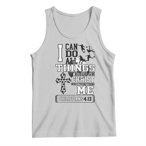Soccer Christian Gift Tank Top I Can Do All Things Through Christ TS12 Ash Print Your Wear