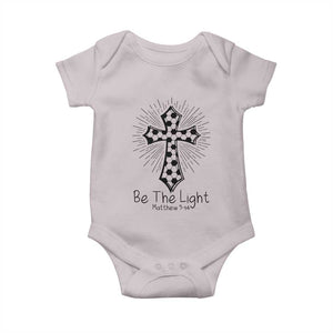 Be The Light Matthew 5 14 Baby Onesie Christian Soccer Faith Gift TS12 Ice Gray Print Your Wear