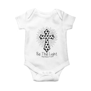 Be The Light Matthew 5 14 Baby Onesie Christian Soccer Faith Gift TS12 White Print Your Wear