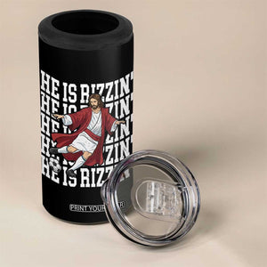 He Is Rizzin 4 in 1 Can Cooler Tumbler Funny Christian Soccer Lover Gift TS12 Print Your Wear