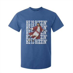 He Is Rizzin T Shirt For Kid Funny Christian Soccer Lover Gift TS12 Royal Blue Print Your Wear