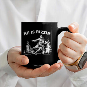 He Is Rizzin Coffee Mug Christian Soccer Funny Gift For Believers TS12 Print Your Wear