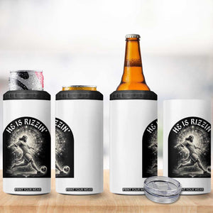 He Is Rizzin 4 in 1 Can Cooler Tumbler Funny Christian Faith Soccer Player Gift TS12 Print Your Wear