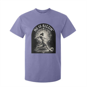 He Is Rizzin T Shirt For Kid Funny Christian Faith Soccer Player Gift TS12 Violet Print Your Wear