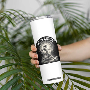 He Is Rizzin Skinny Tumbler Funny Christian Faith Soccer Player Gift TS12 Print Your Wear