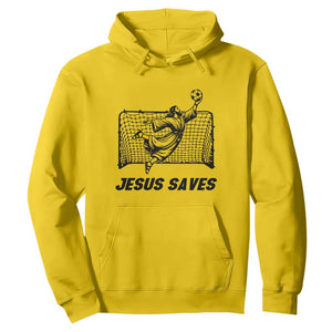 Jesus Saves Hoodie Funny Christian Soccer Goalie TS12 Daisy Print Your Wear