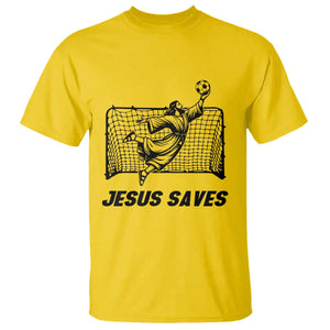 Jesus Saves T Shirt Funny Christian Soccer Goalie TS12 Daisy Print Your Wear