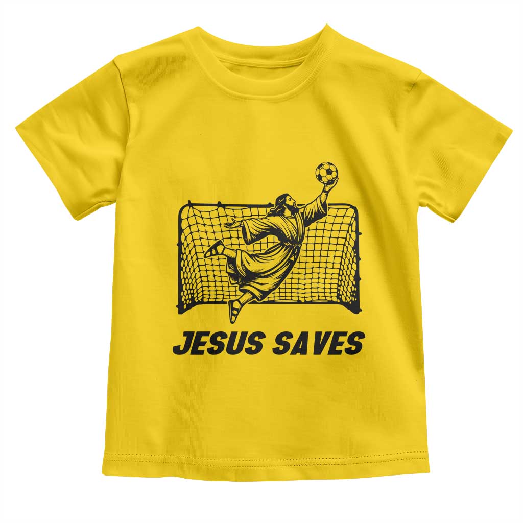 Jesus Saves Toddler T Shirt Funny Christian Soccer Goalie TS12 Daisy Print Your Wear
