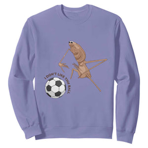 Funny Marcus The Worm Soccer Lover Sweatshirt I Do Not Like This Ball TS12 Violet Print Your Wear