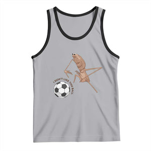 Funny Marcus The Worm Soccer Lover Tank Top I Do Not Like This Ball TS12 Athletic Heather Black Print Your Wear