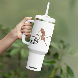 Funny Marcus The Worm Soccer Lover Tumbler With Handle I Do Not Like This Ball TS12 Print Your Wear