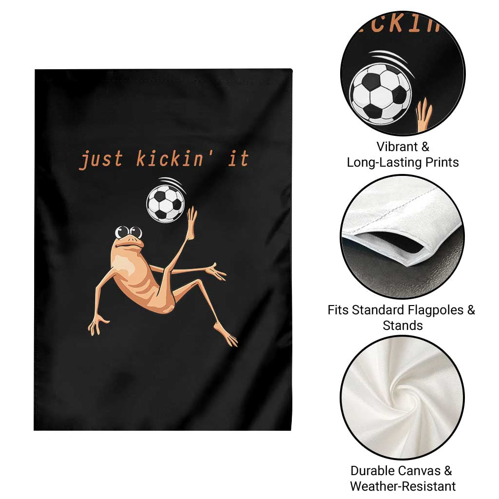 Funny Marcus The Worm Soccer Lover Garden Flag Just Kickin It TS12 Print Your Wear