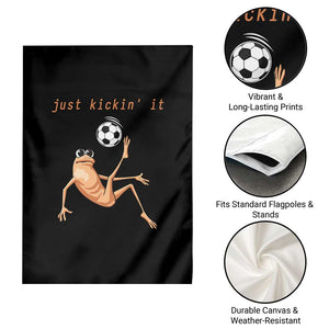 Funny Marcus The Worm Soccer Lover Garden Flag Just Kickin It TS12 Print Your Wear